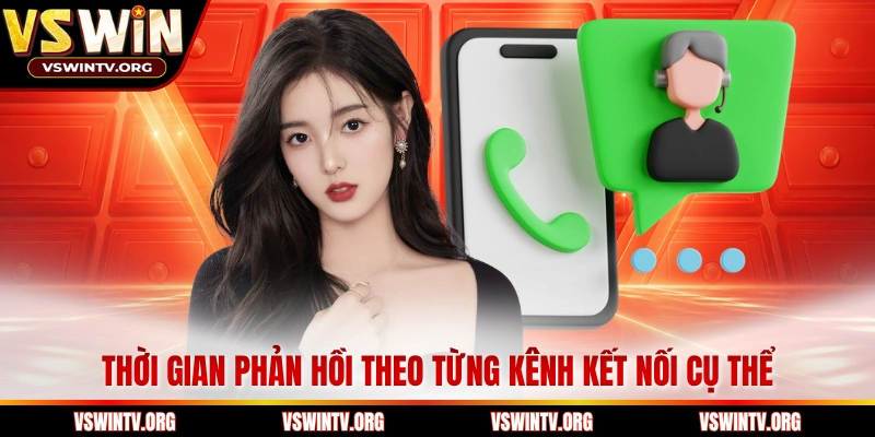 Thời gian phản hồi theo từng kênh kết nối cụ thể